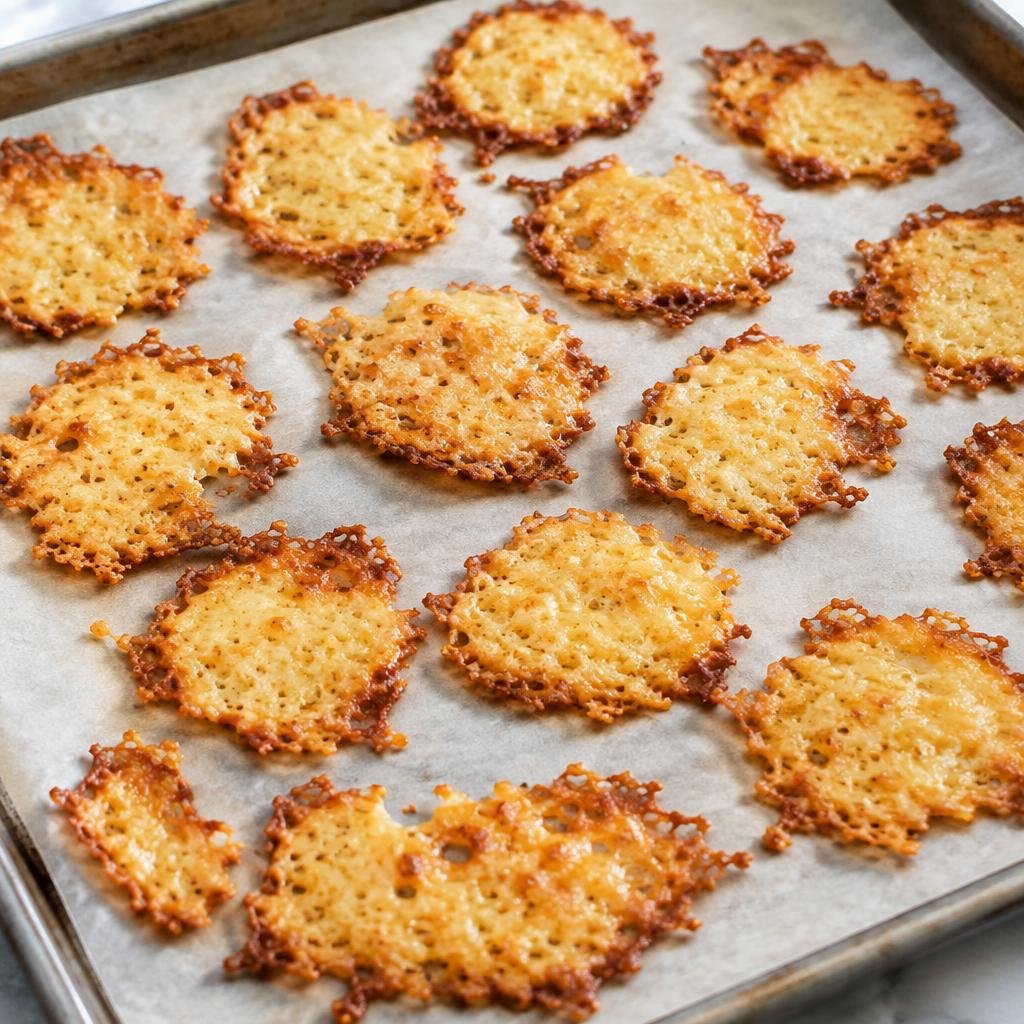 Cottage cheese mixture flattened into thin rounds before baking